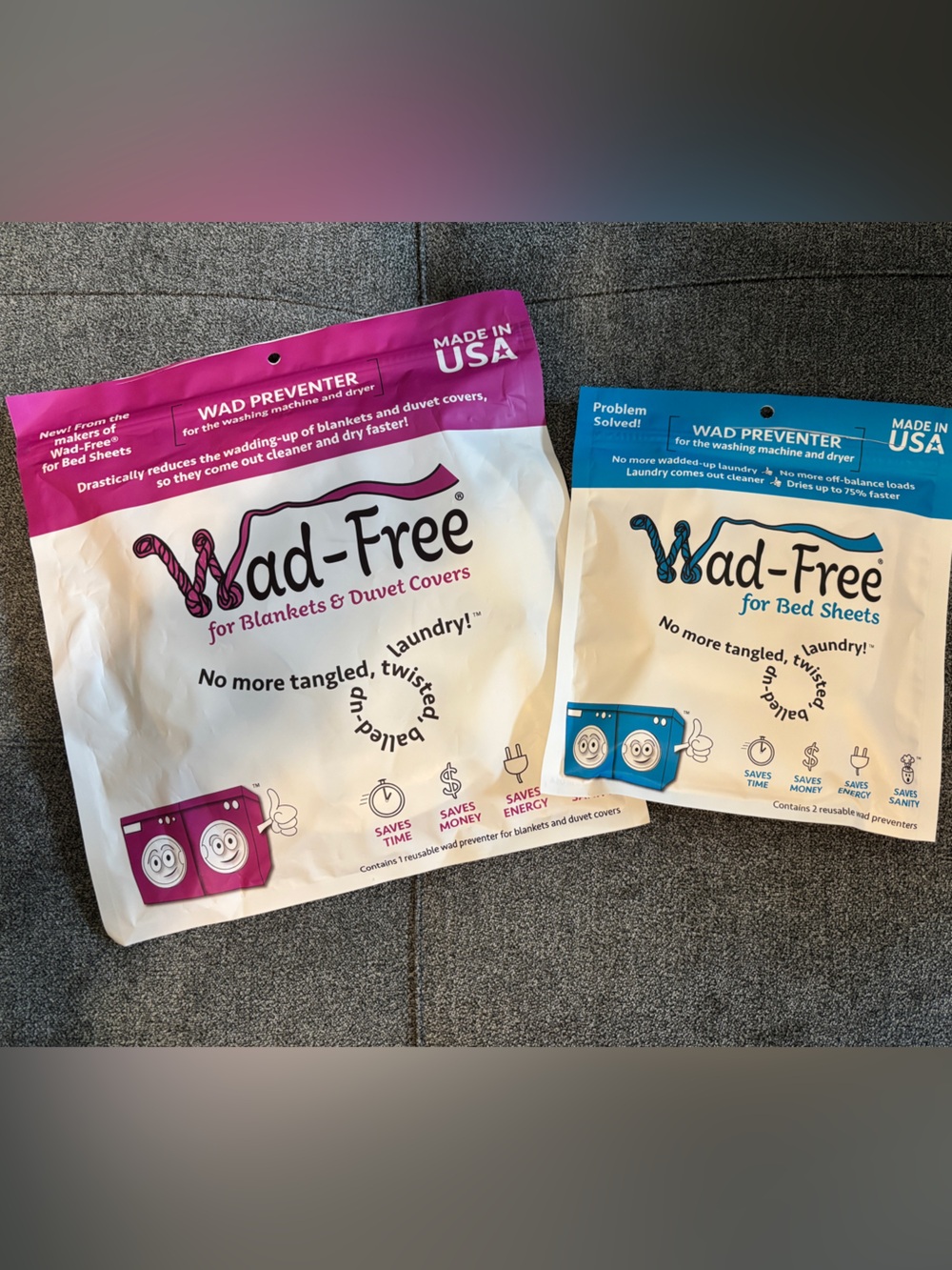 Wad-Free No more tangle twisted,balled-up laundry!